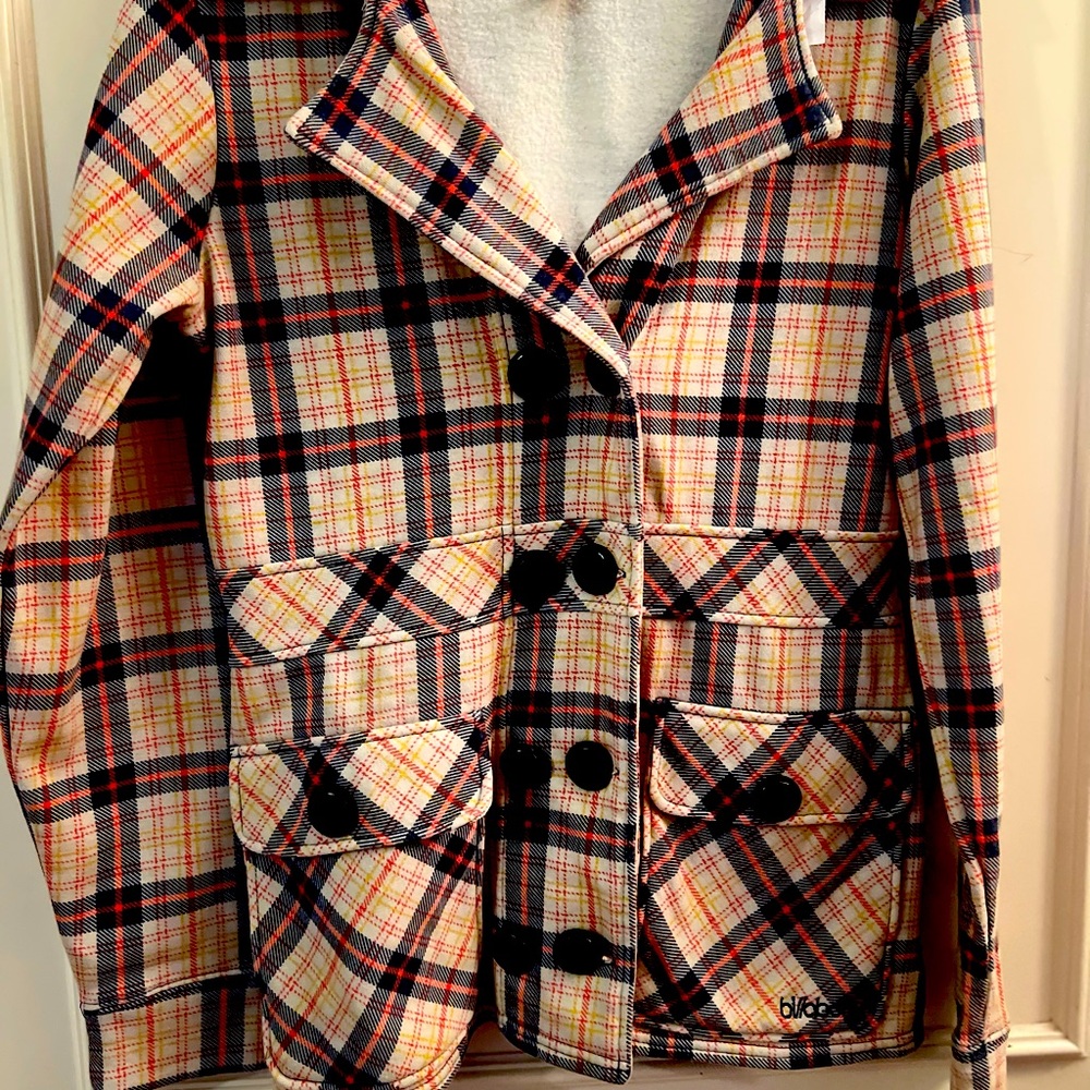 Billabong plaid pea coat